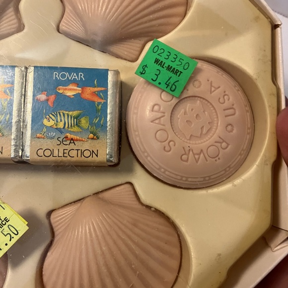 Vintage Rovar Luxury Bath Soap and Cubes French Milled Gift Set Sea Shell - Picture 4 of 6